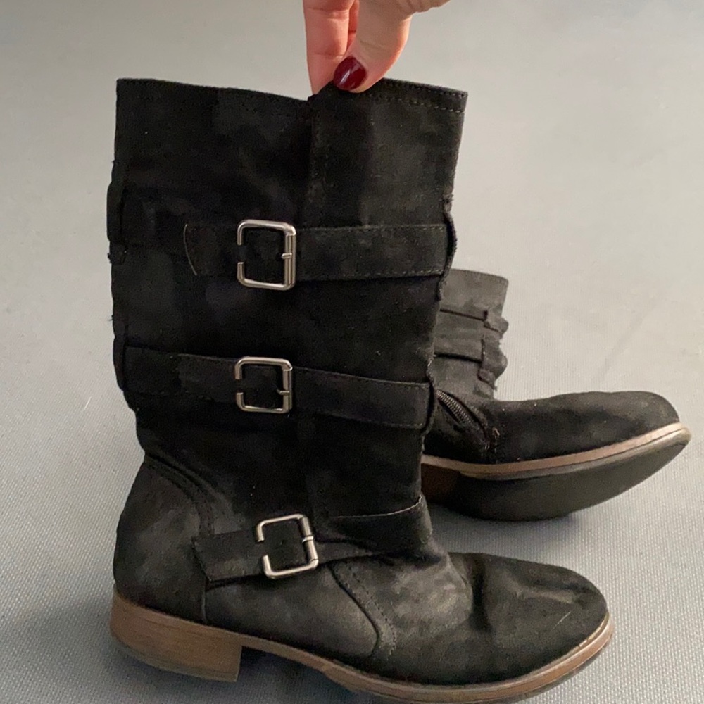 Maurices Black Suede Boot